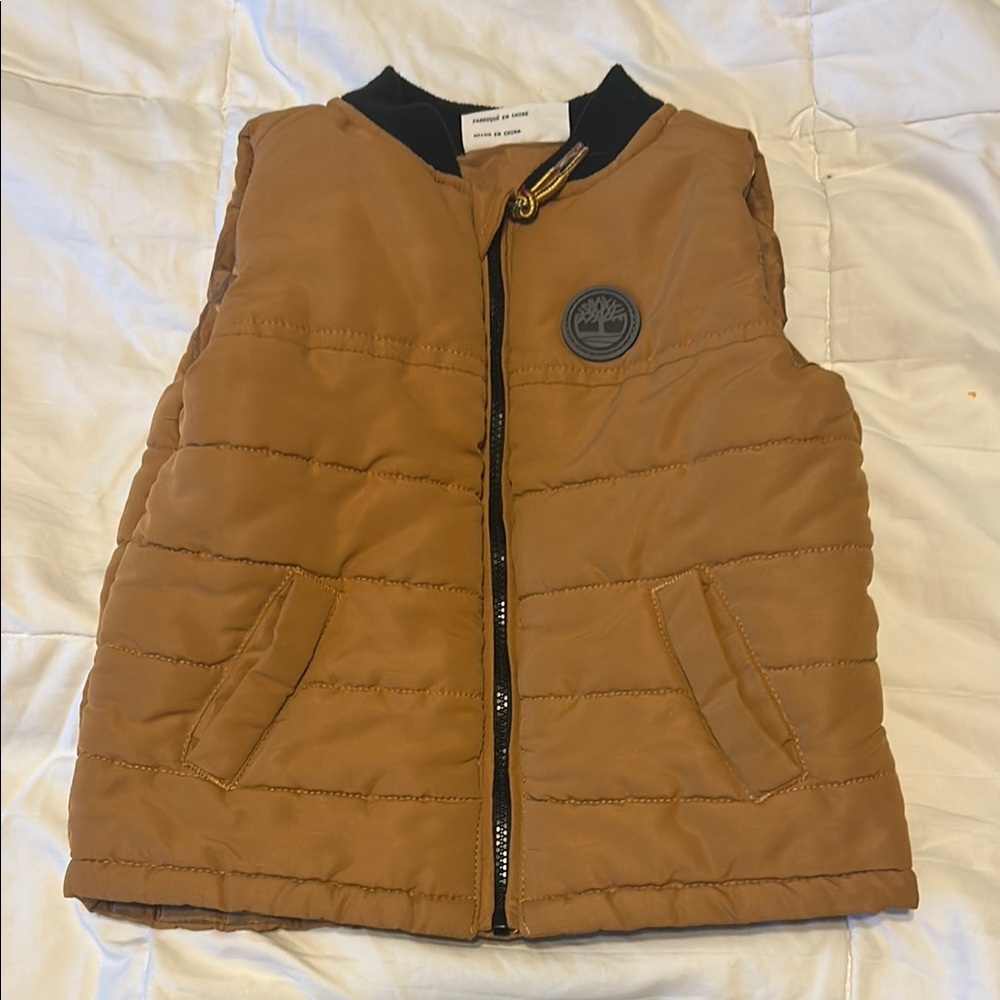 Timberland Tan Quilted Vest